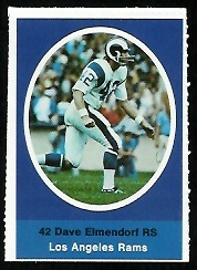 1972 Sunoco Stamps      311     Dave Elmendorf DP